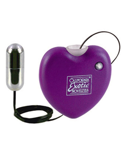 Retractable Heart Massager Purple