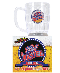 Flashing Get Wasted Beer Mug[EL-7618-030]