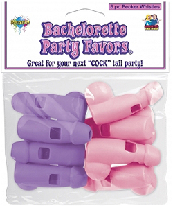 Bachelorette Pink and Purple Party Whistles[PD6029-01]