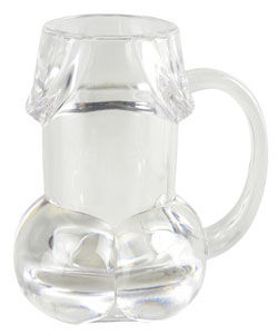 Pecker Beer Mug Clear[PD7918-20]