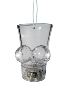 Light Up Boobie Shot Glass Hang String