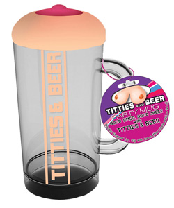 Titties n Beer Boobie Beer Glass